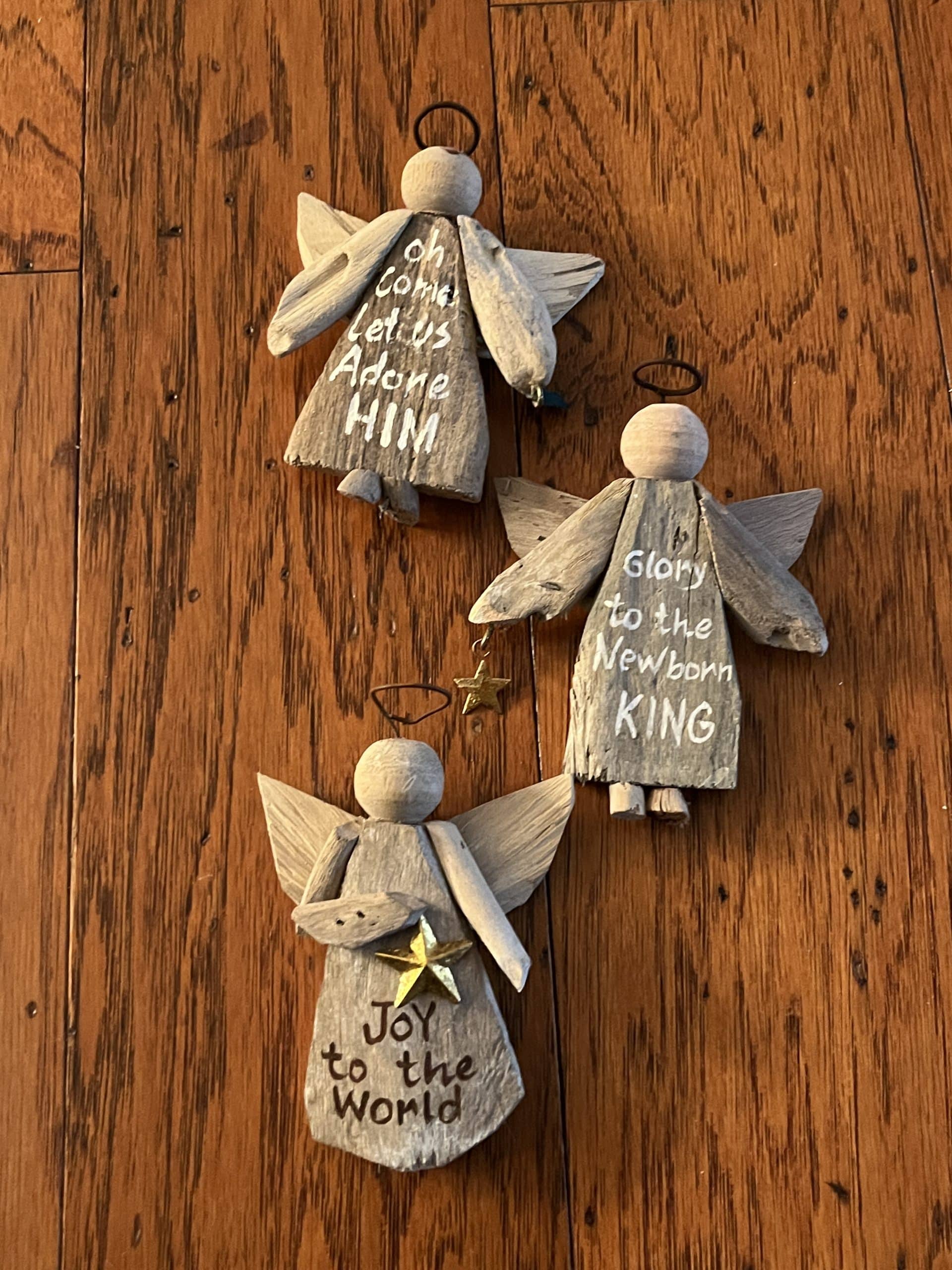 Hanging Driftwood Angels Craft Kit - Image 2
