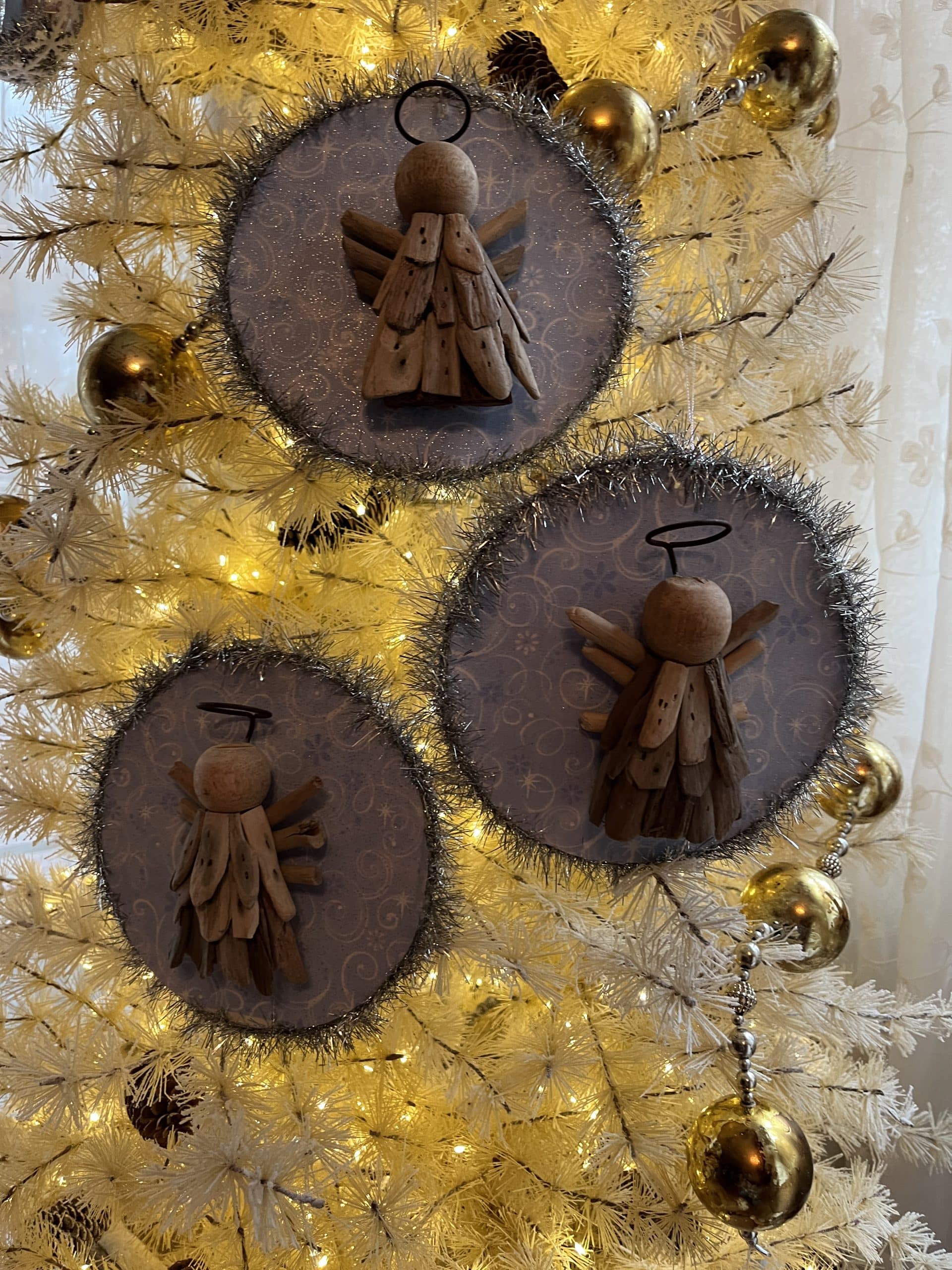 Hanging Slice Driftwood Angels Craft Kit