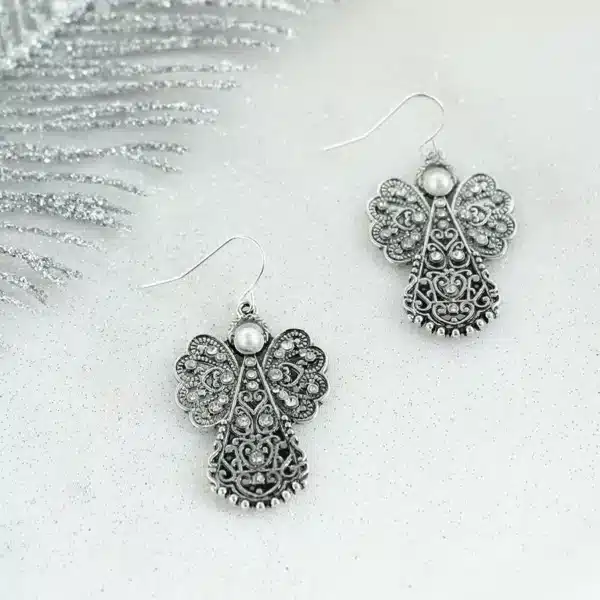Filagree Angel  Earrings