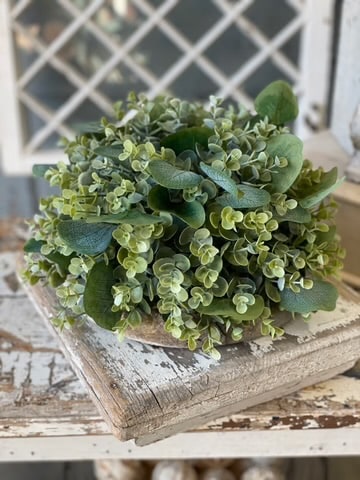 11” Eucalyptus Half Sphere