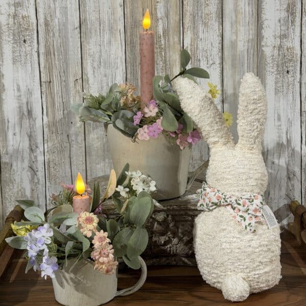 2.5" Little Multi Colored Daisy Candle Rings/ Set of 2