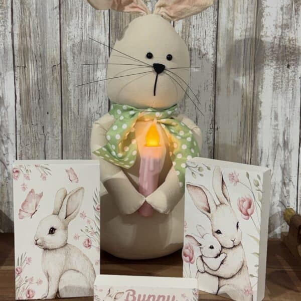 Bunny Love Blocks Set of 3