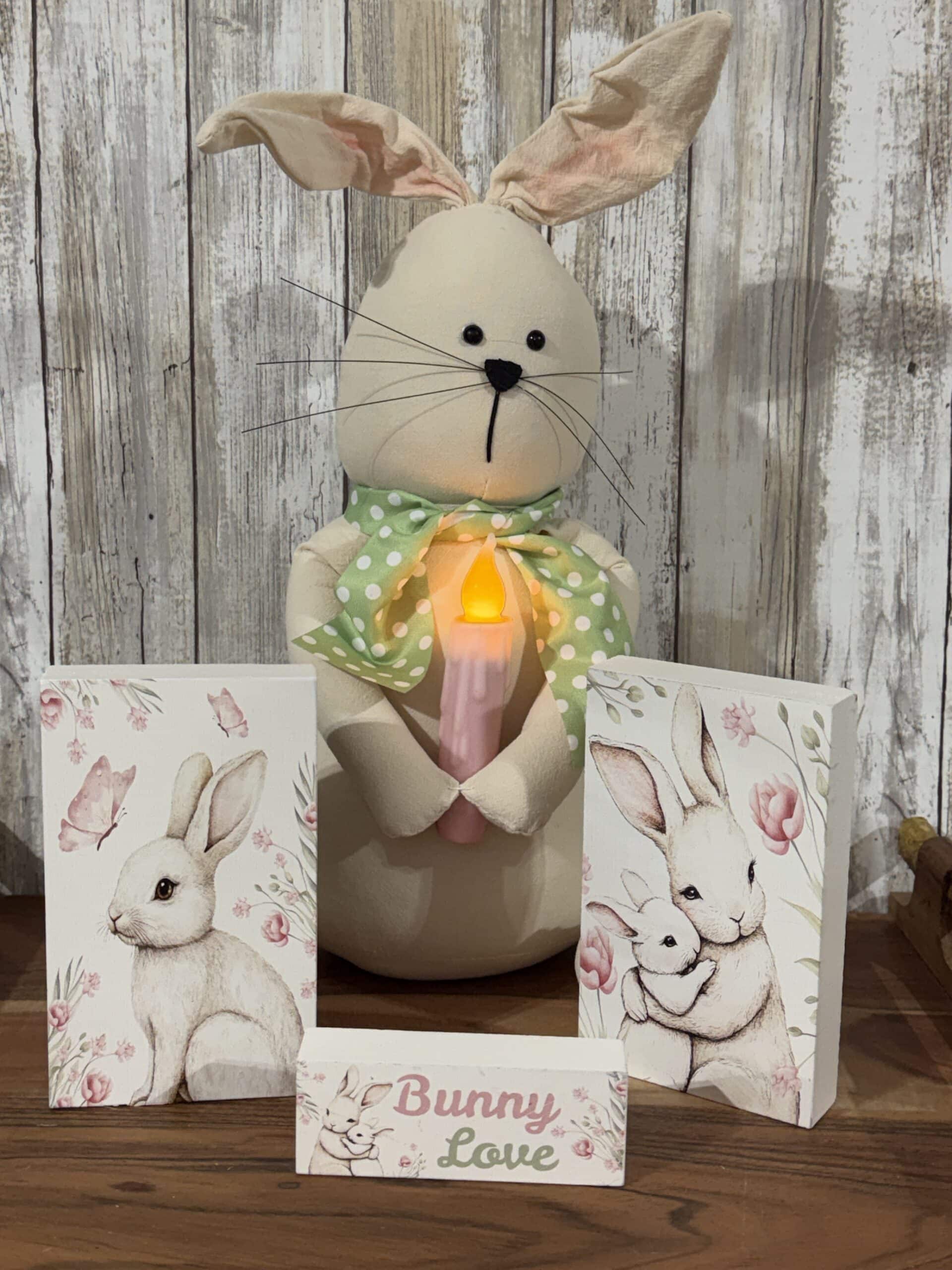 Bunny Love Blocks Set of 3