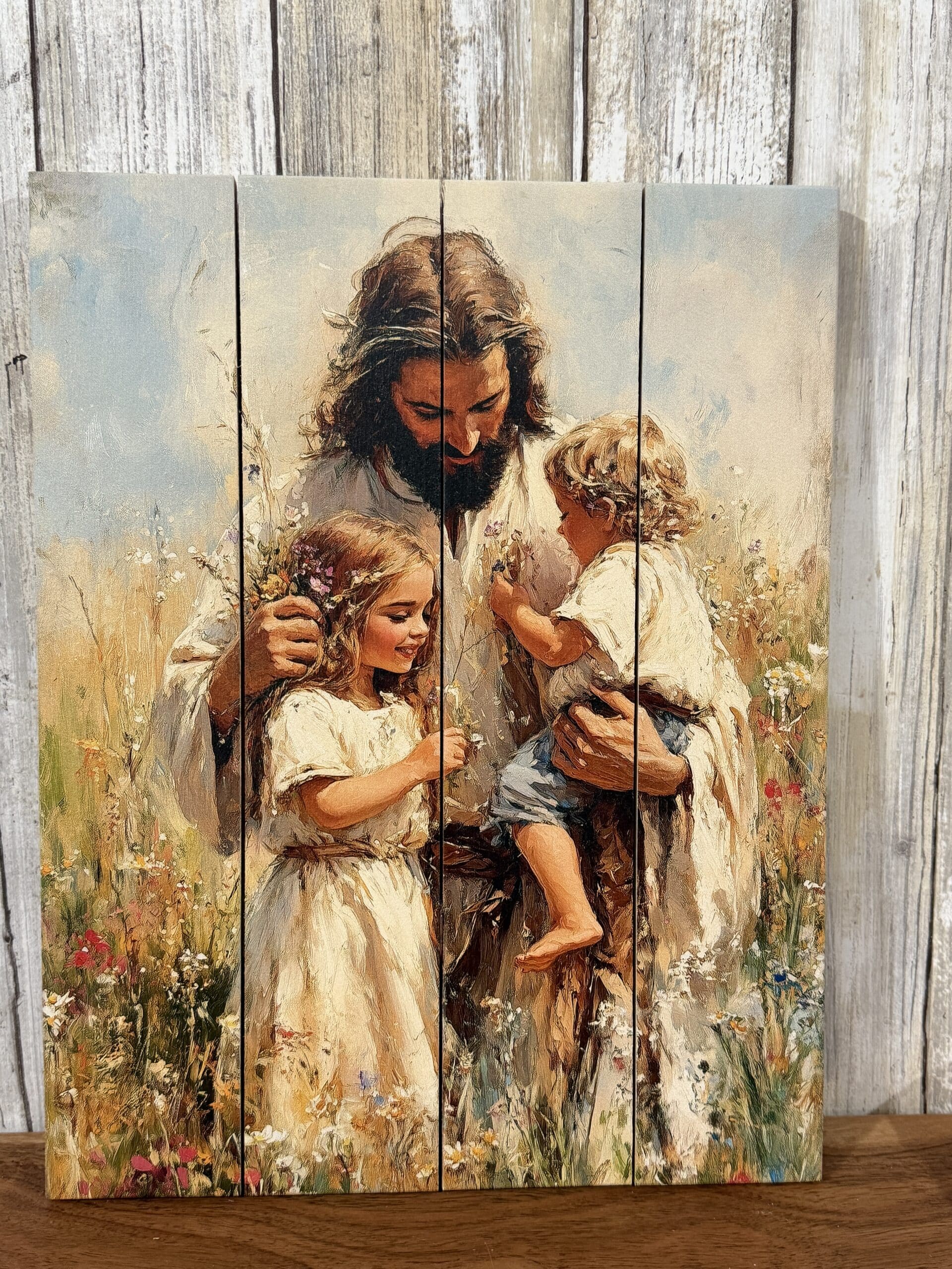 Jesus Loves The Children Pallet Art