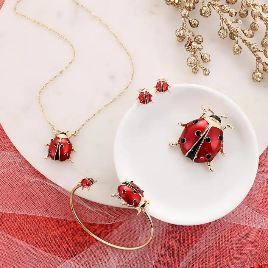 Ladybug Stud Earrings - Image 3