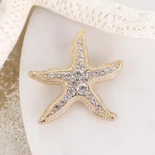 Crystal Starfish Pin/Pendant