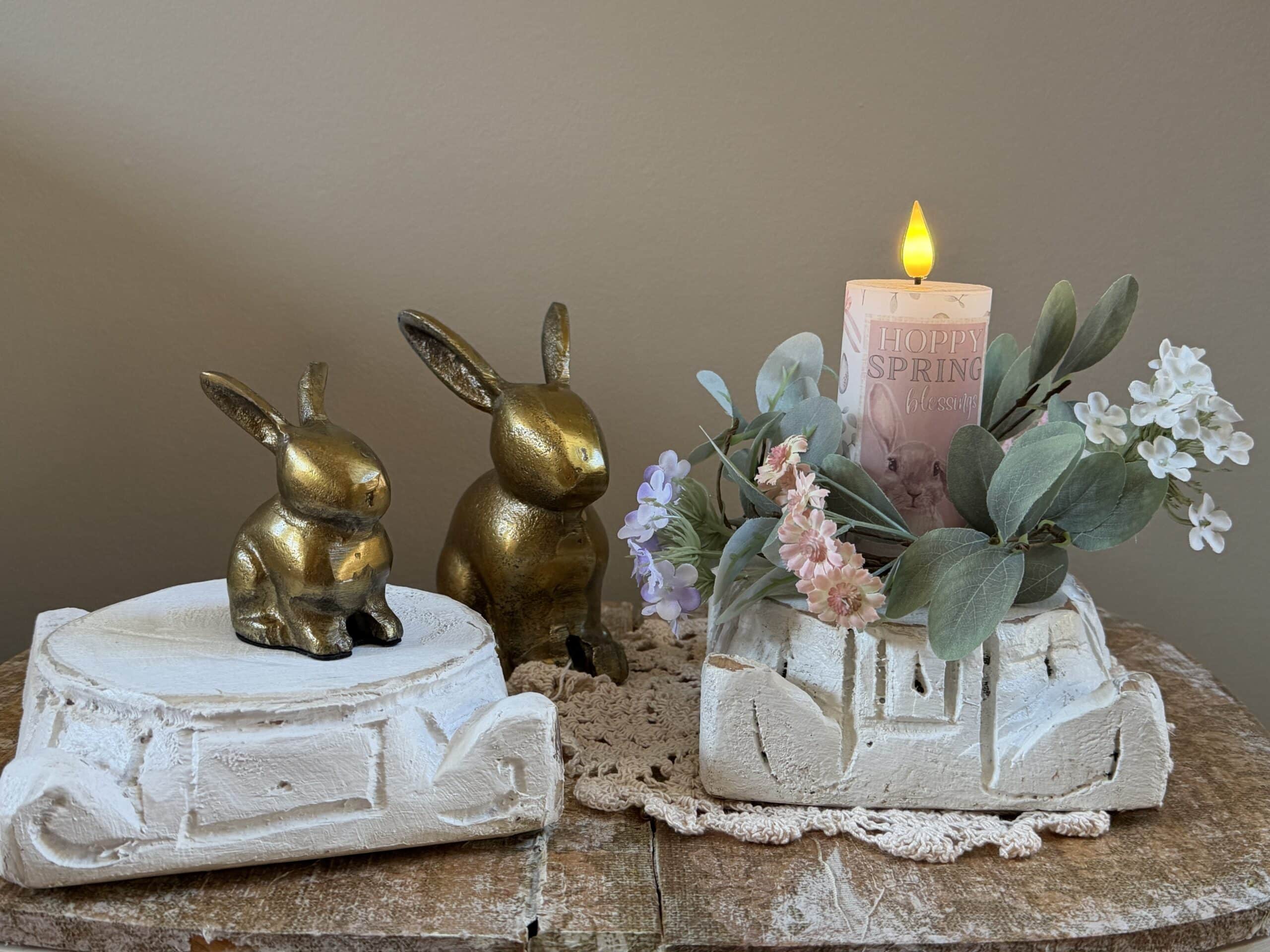 White Ornate Wood Pedestals Set of 2