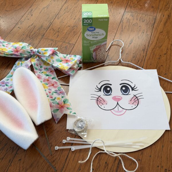 Bunny Baggie Wreath Kit