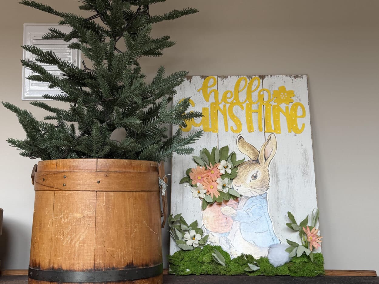 Hello Sunshine Bunny Sign