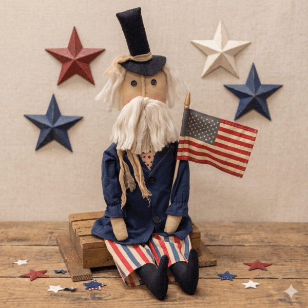 Uncle Sam with American Flag Doll