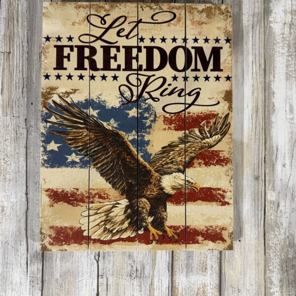 Let Freedom Ring Pallet Art