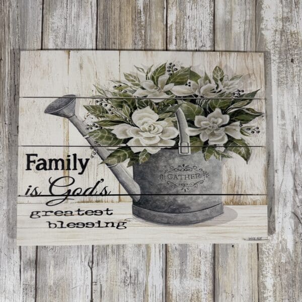 Family Is God's Blessing Pallet Art
