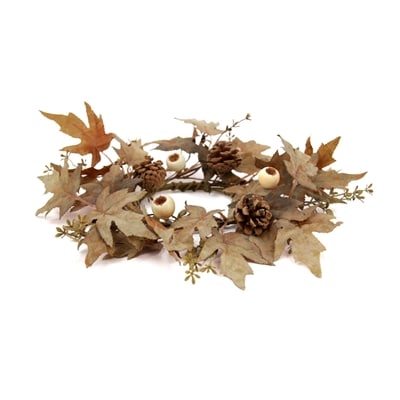 Alternative view of 4.5" Earthy Maple Candle Ring