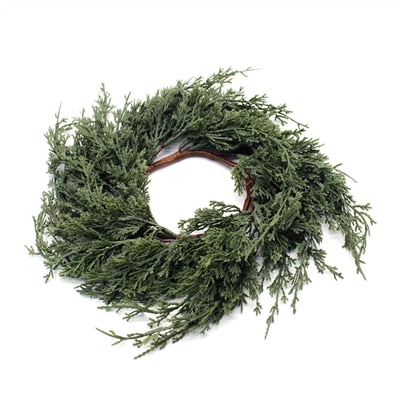 Dark Green Juniper Candle Ring - Image 2