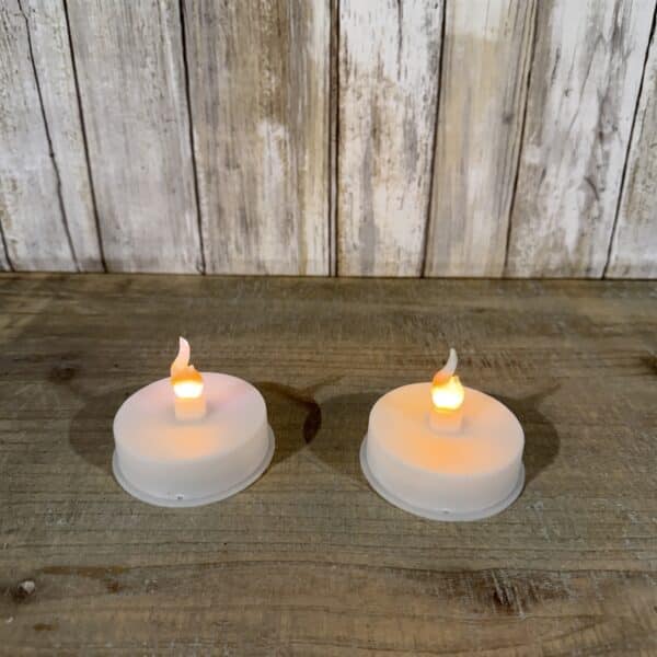White Flame LED Tea Light With Flicker Effect