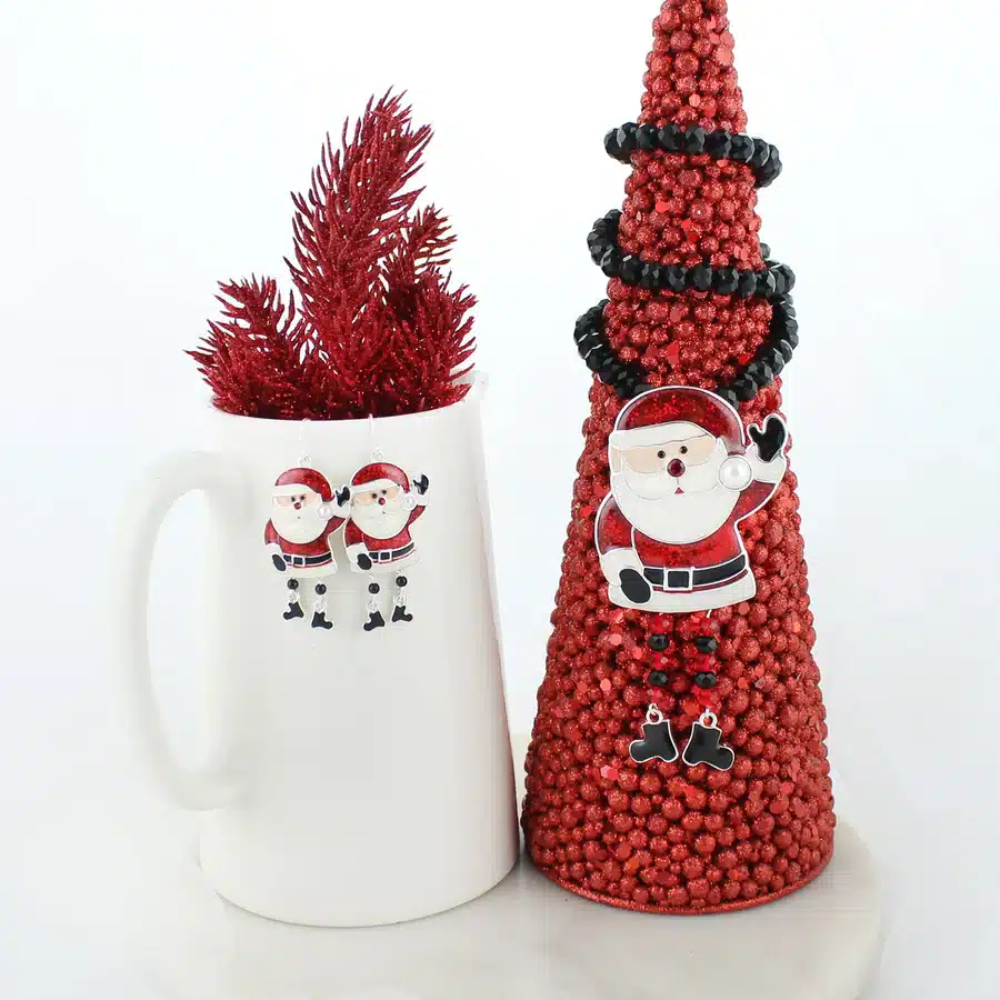 Dangle Leg Santa Pin/Pendant - Image 2