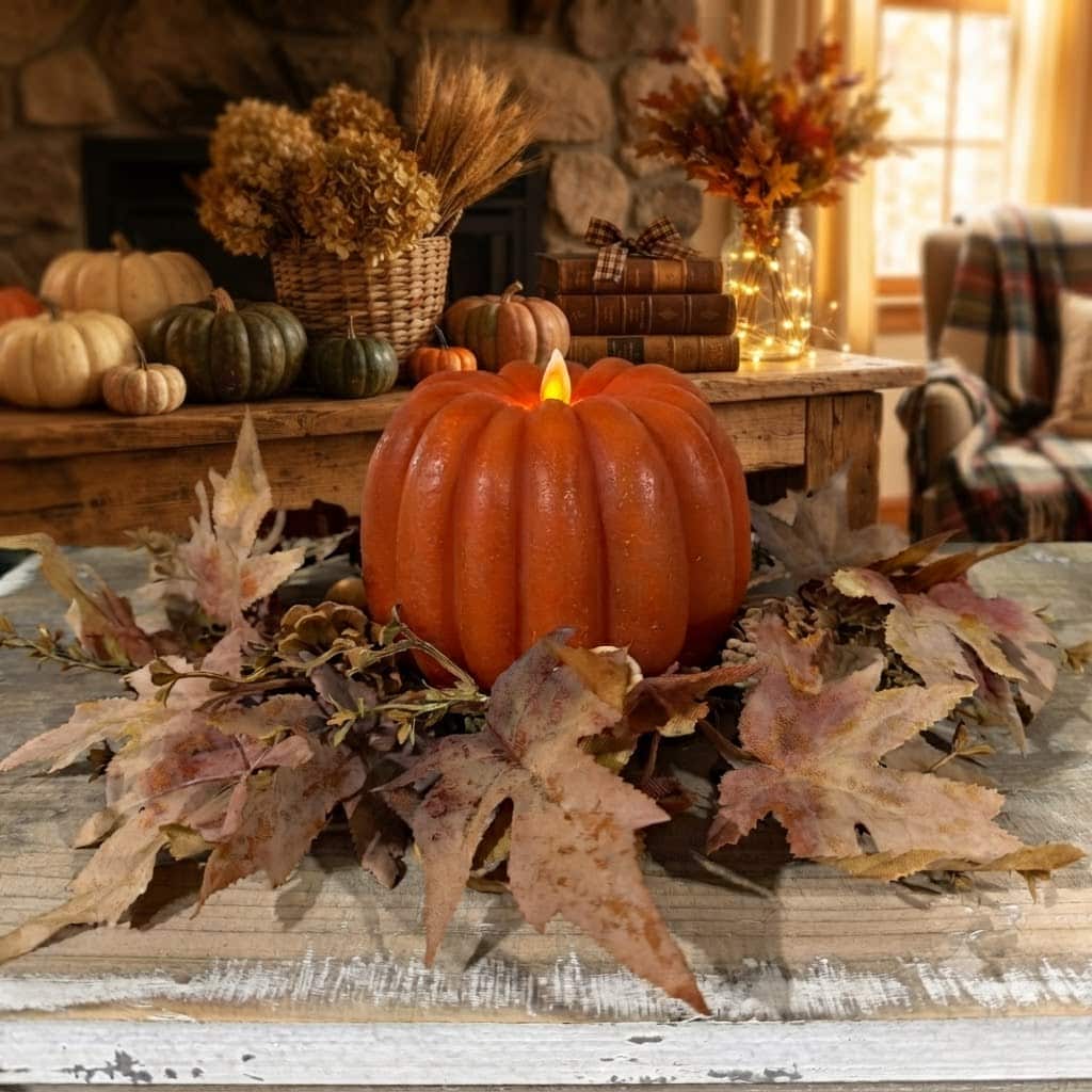 4.5" Earthy Maple Candle Ring