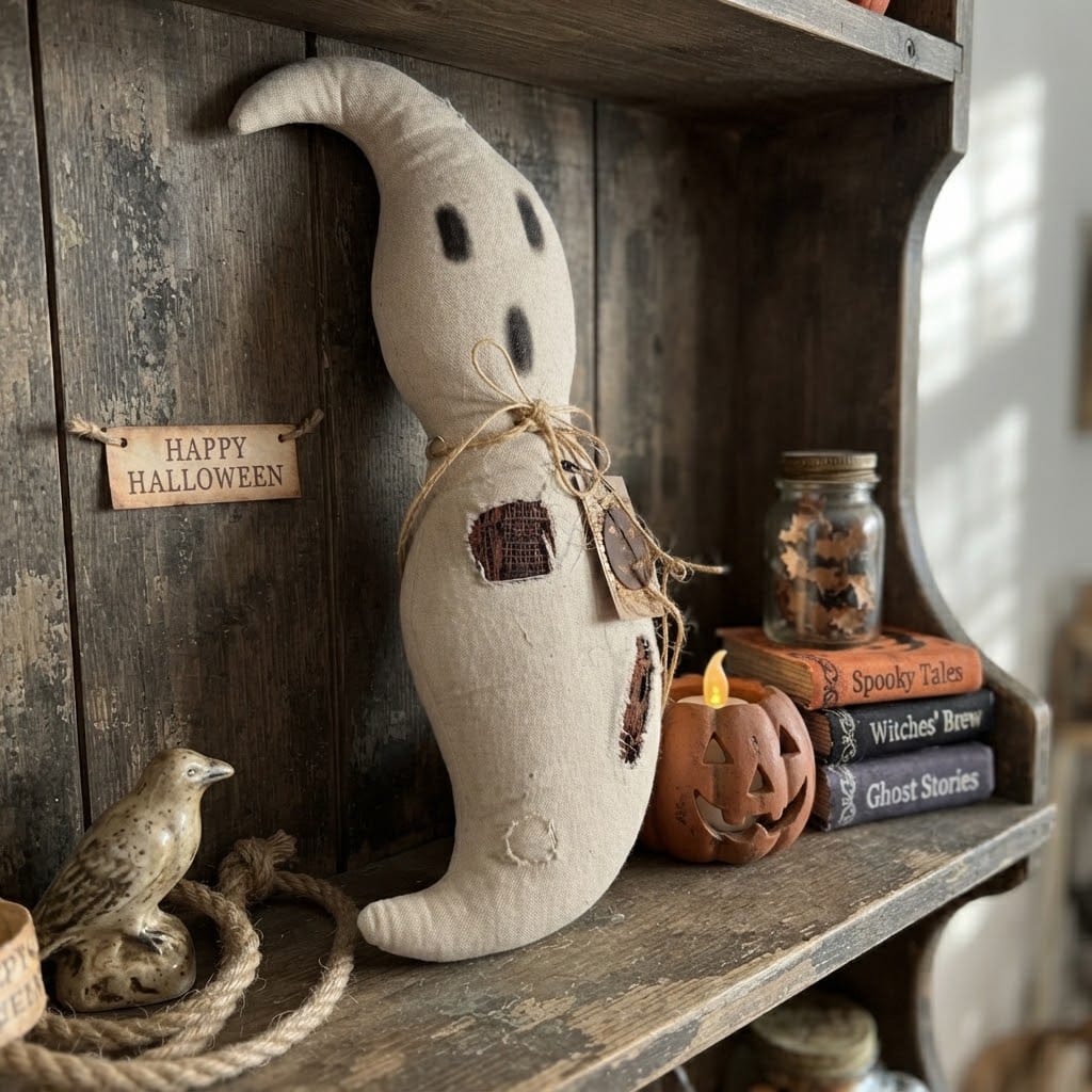 Primitive Handmade Fabric Ghosts - Image 3