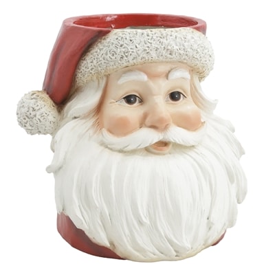 Santa Head Resin Planter - Image 2