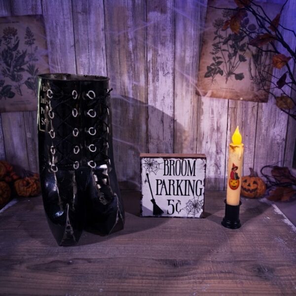 Recycled Metal Witch Boots Special Value Set
