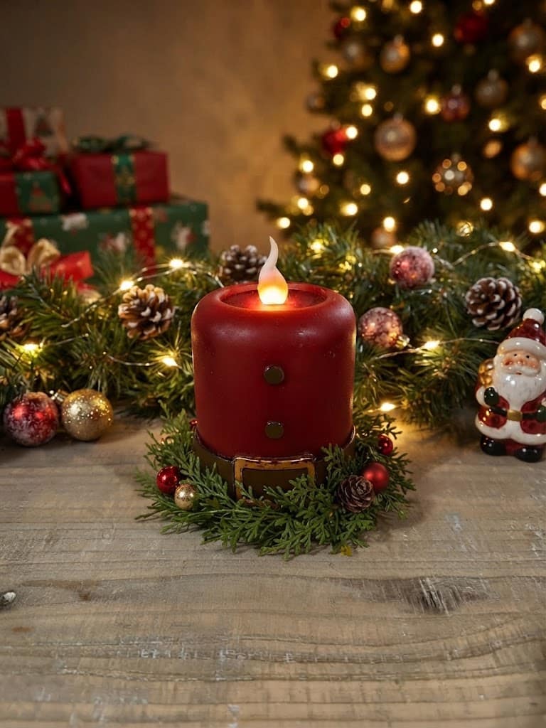Santa Belt LED Pillar