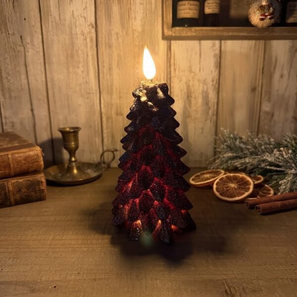 6.5" Bronze LED Tree Candle