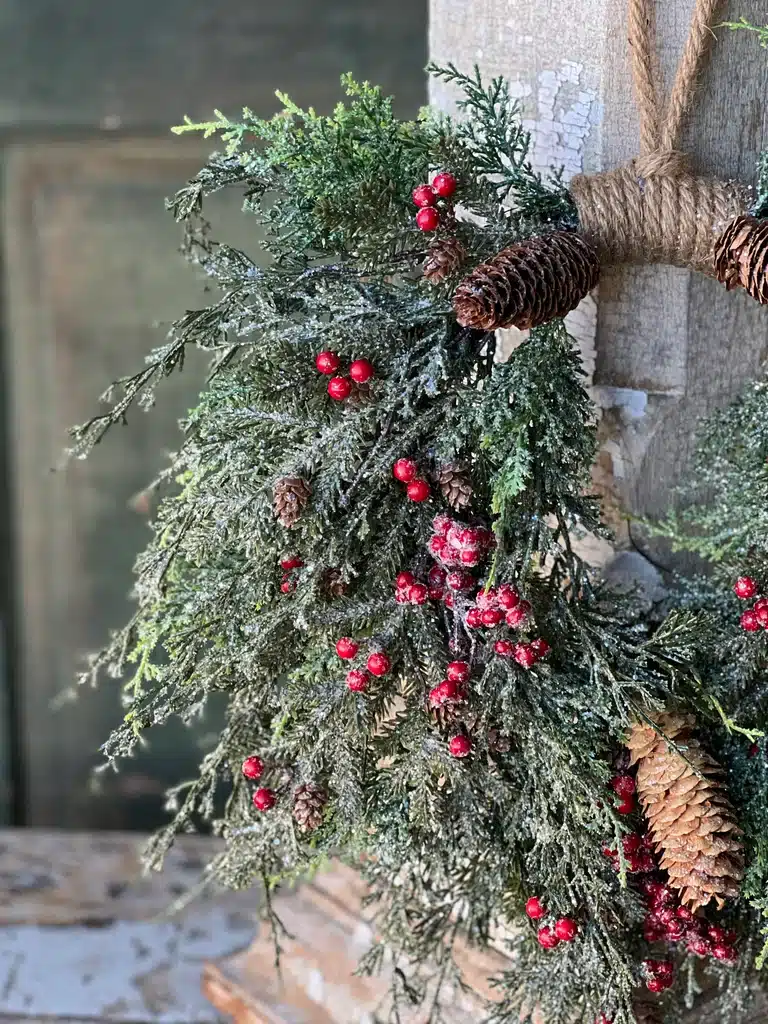 20" Divinity Berry Hanging Wreath - Image 2