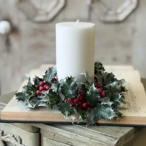9" Hollyberry Glen Candle Ring - Image 3