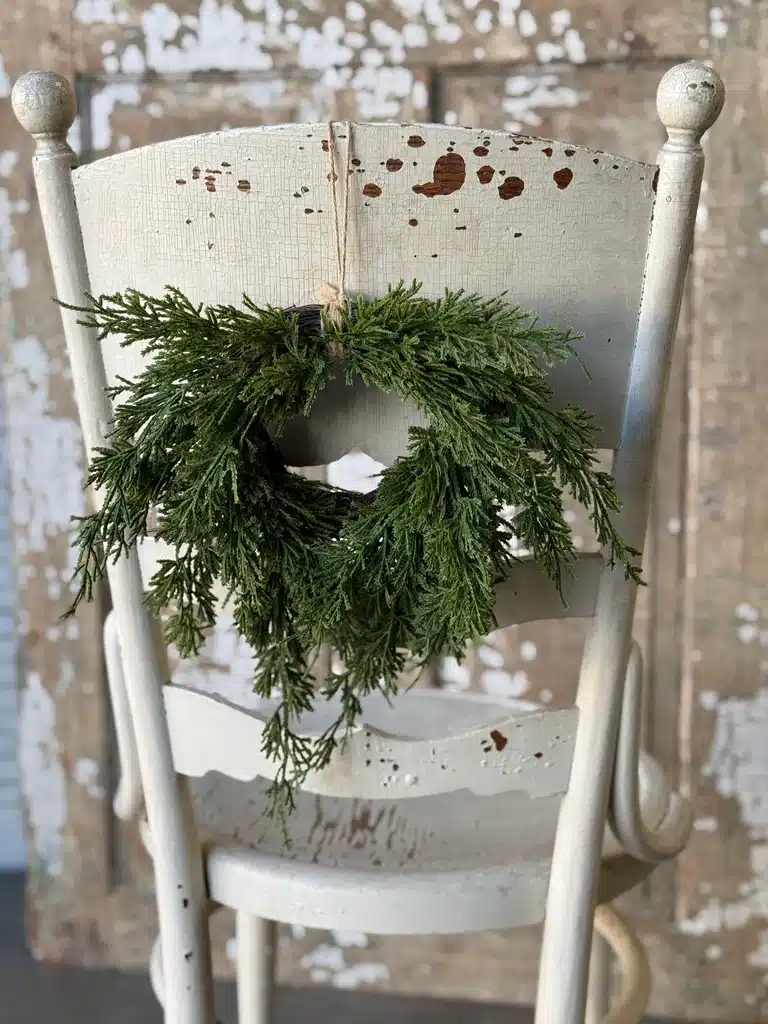 12" Woodland Cedar Hanging Wreath - Image 2