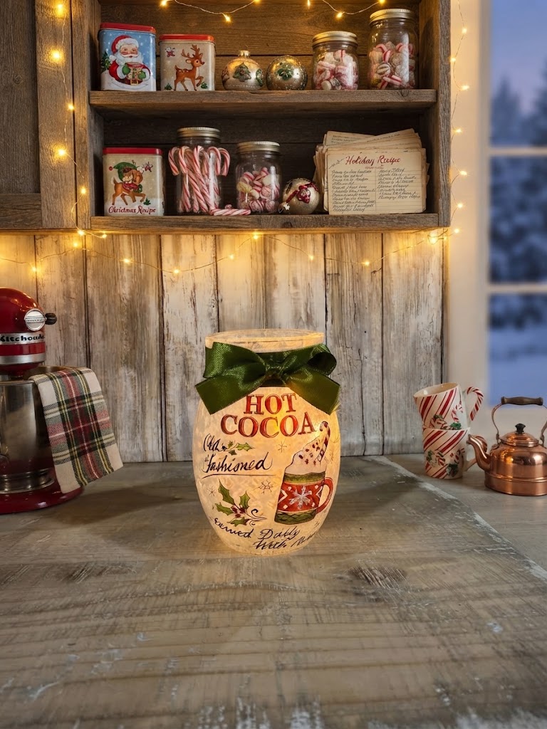 Christmas Treat Pre-Lit Jars with Ribbon - Image 4