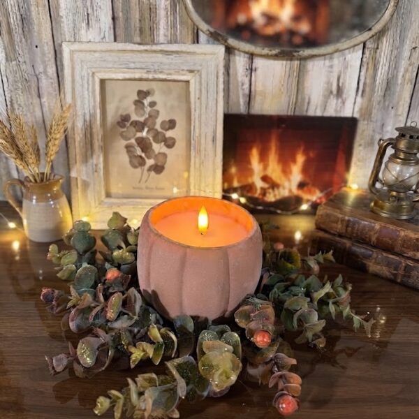 4.5" Fall Eucalyptus Candle Ring