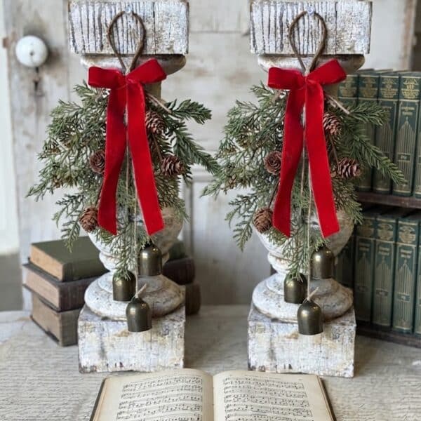 15" Merry Melody Hanging Pines / Set of 2