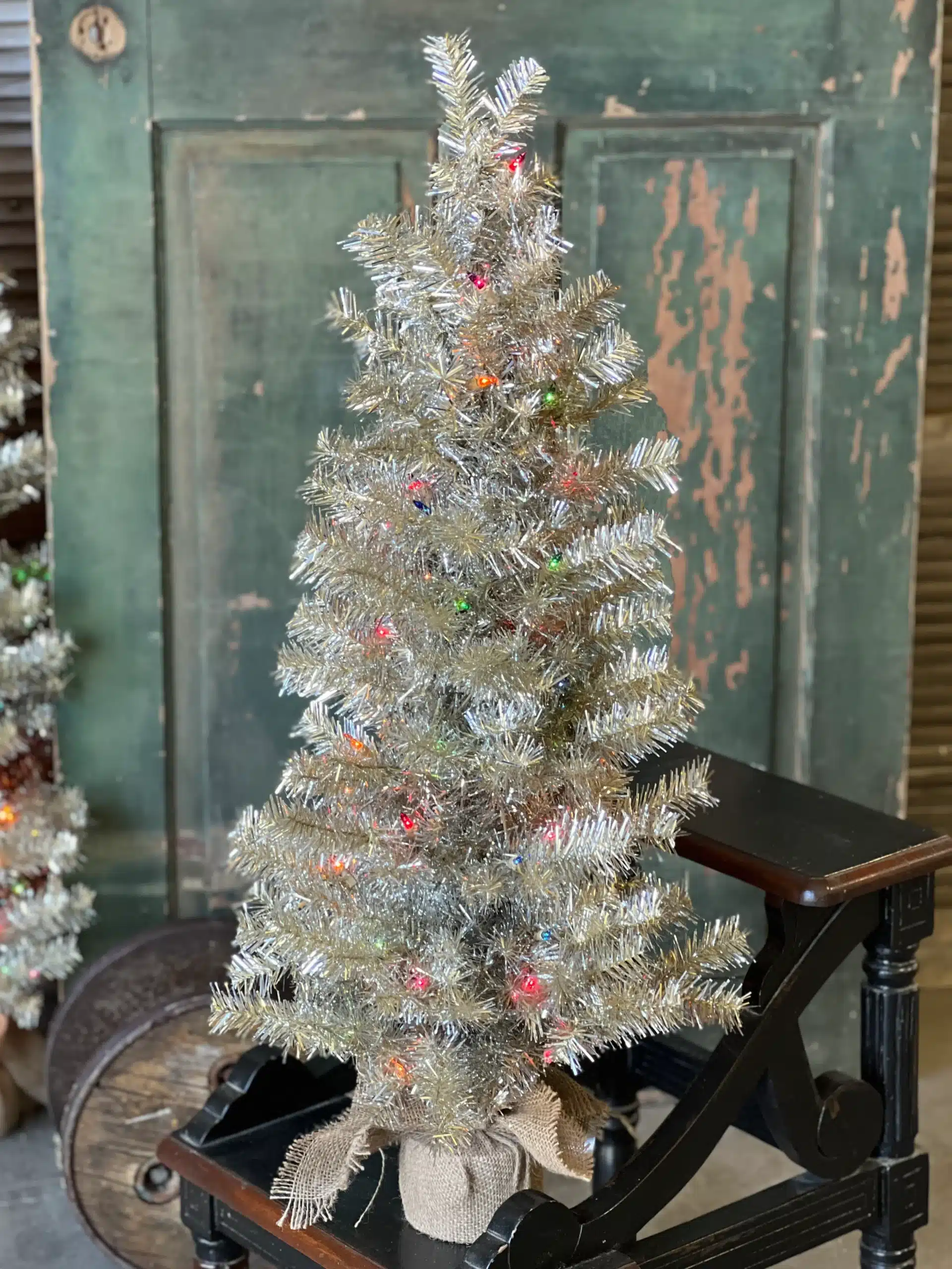 36” Pre Lit Vintage Christmas Tree