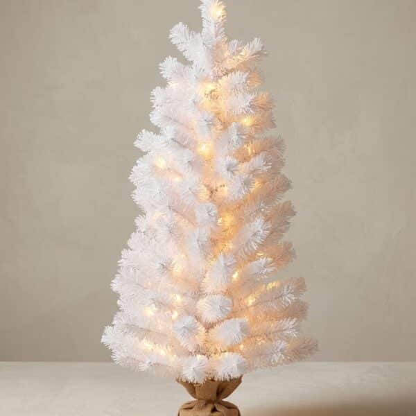 24” Pre Lit Winter Pallet Tree - Image 2