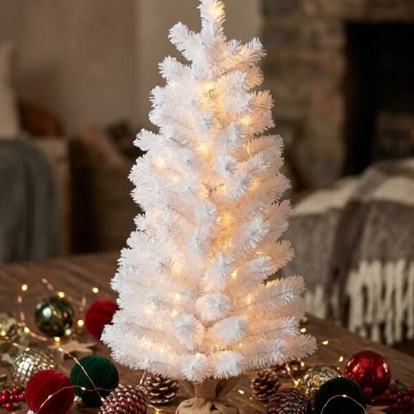 24” Pre Lit Winter Pallet Tree